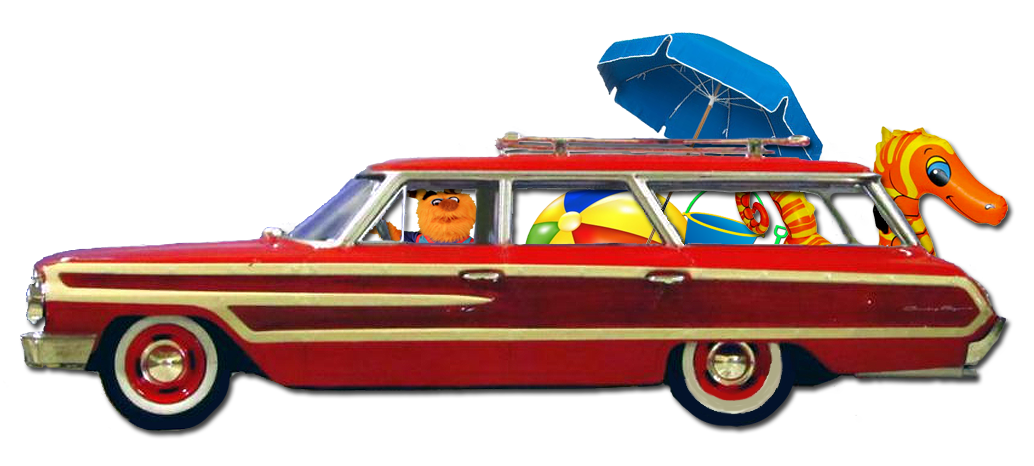 ZooGee in station wagon